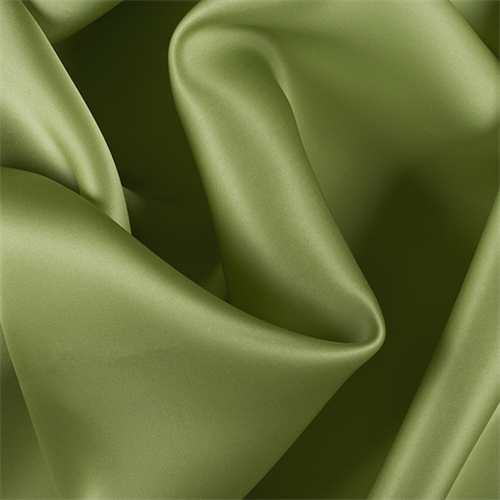 Apple Green Silk Satin Organza