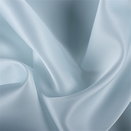 Pale Blue Silk Satin Organza