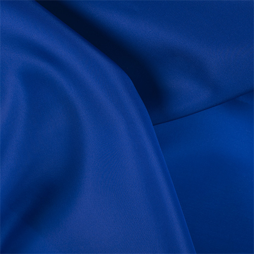 Blue Silk Satin Organza