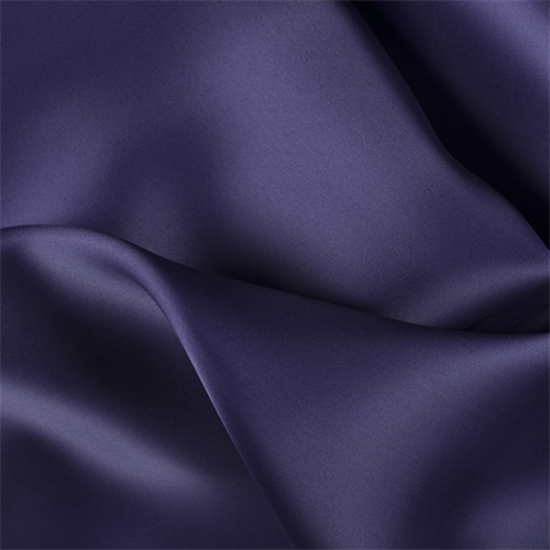 Dark Purple Silk Satin Organza
