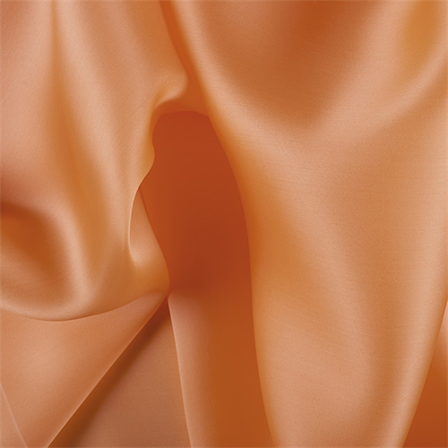 Light Orange Silk Satin Organza