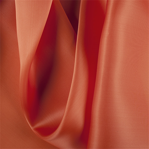 Orange Silk Satin Organza