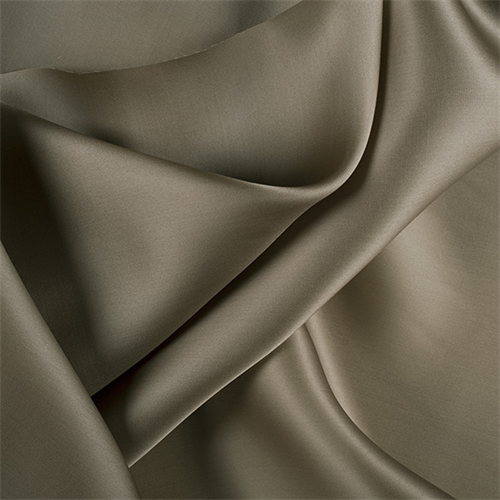 Dark Olive Silk Satin Organza