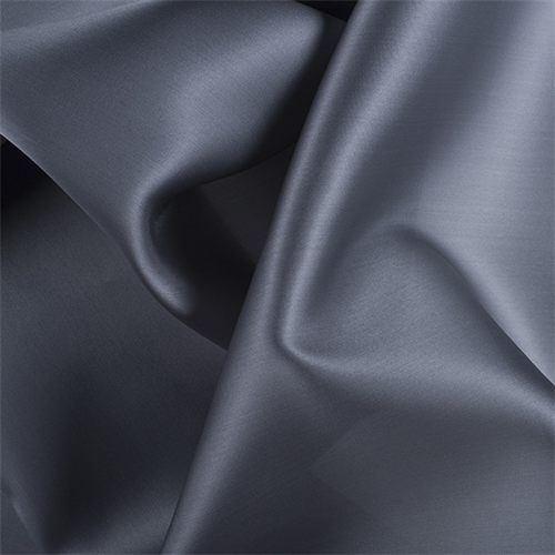 Gray Silk Satin Organza
