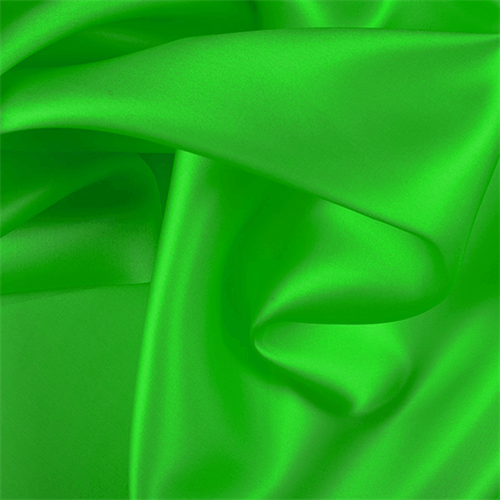 Green Silk Satin Organza