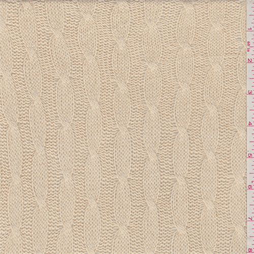 Golden Beige Cable Knit