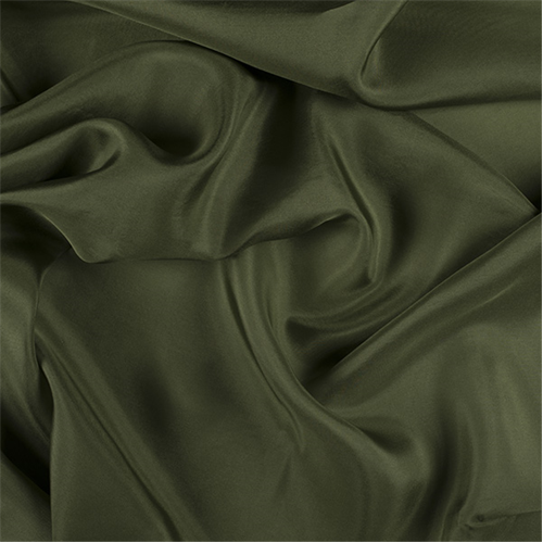 Grass Green Silk Crepe de Chine 1200M140