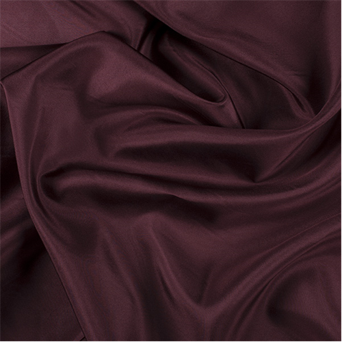 Dark Brick Red Silk Crepe de Chine 1200M173