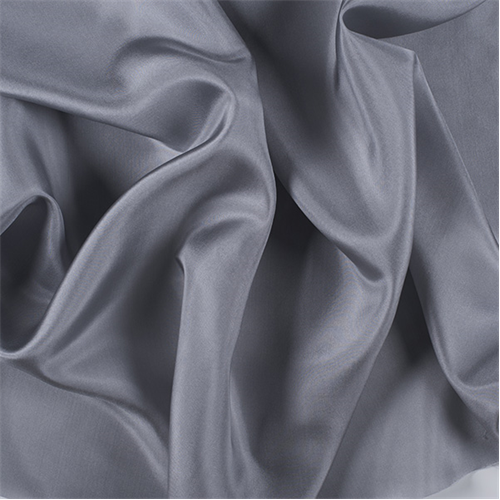 Silver Gray Silk Crepe de Chine 1200M191