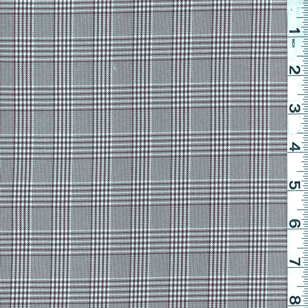 Black/White Plaid Suiting - 4400 | Fashion Fabrics