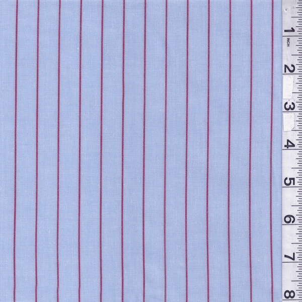 Blue/Red Stripe Oxford Shirting 4731