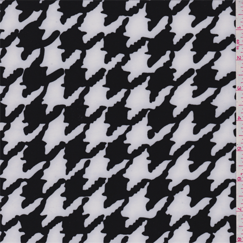 ITY Black/White Houndstooth Jersey Knit