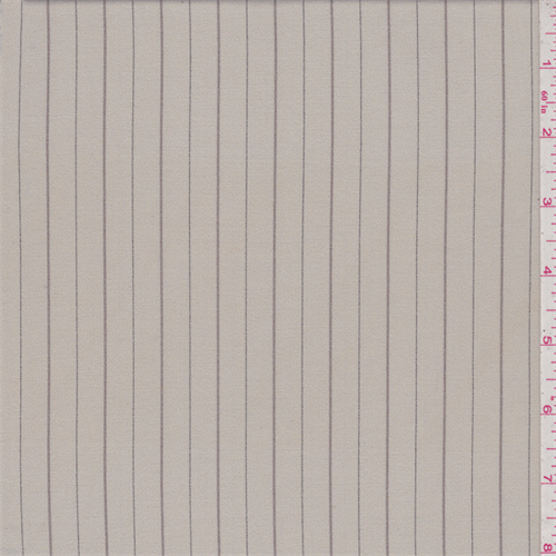 Pale Tan Stripe Suiting