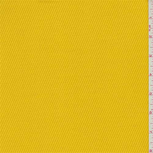 Sunshine Yellow Wool Twill Jacketing